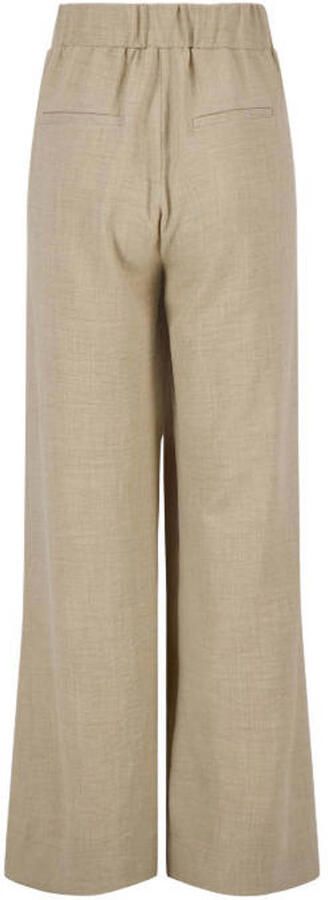 Zusss wide leg high waist broek beige - Foto 2