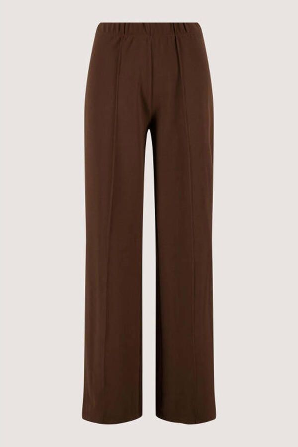 Zusss wide leg regular waist broek bruin - Foto 2
