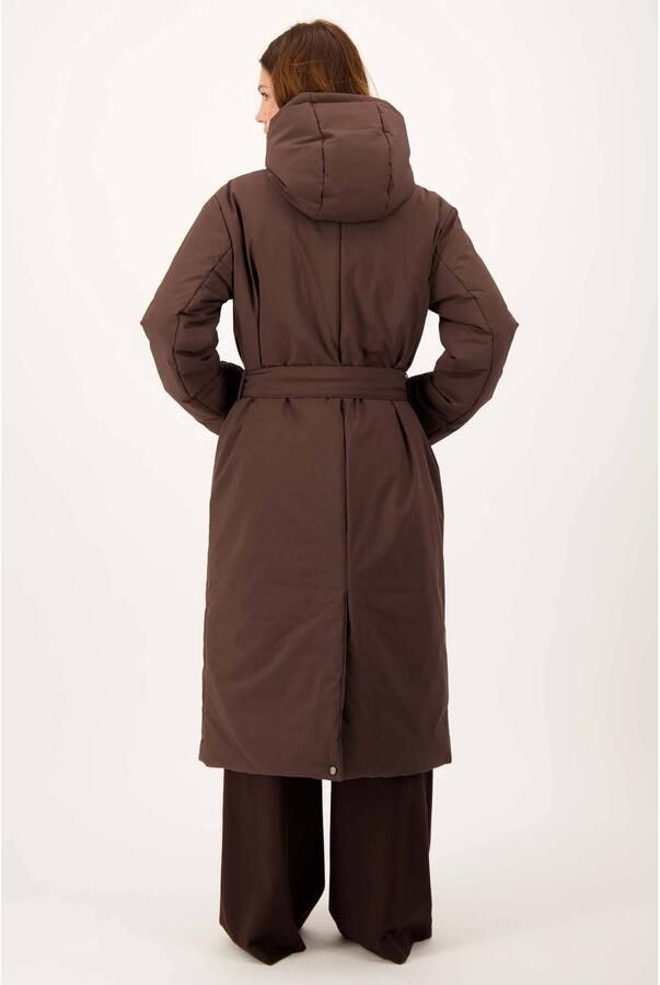 Zusss winterjas met ceintuur bruin - Foto 2