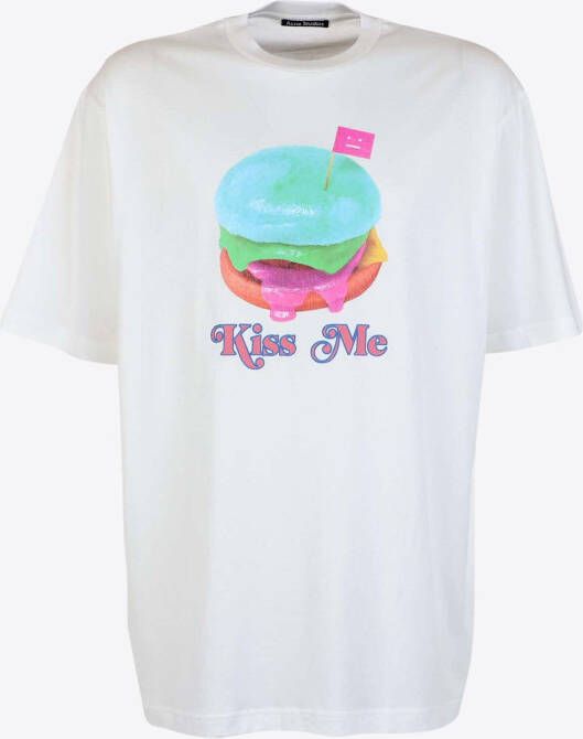 Acne Studios T-shirt Wit Burger