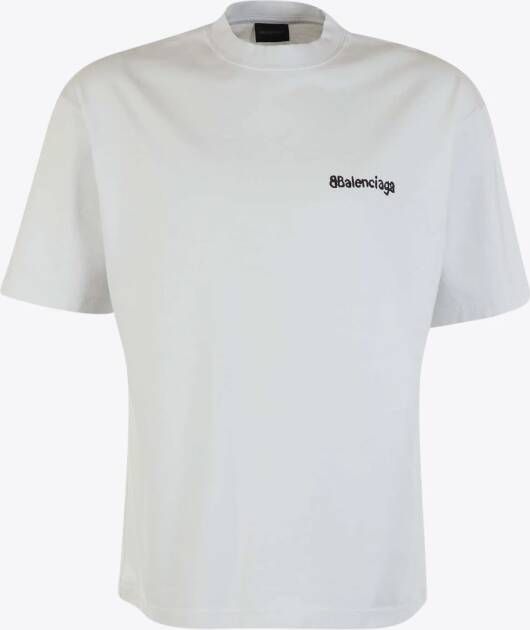 Balenciaga T-shirt Ecru Logo