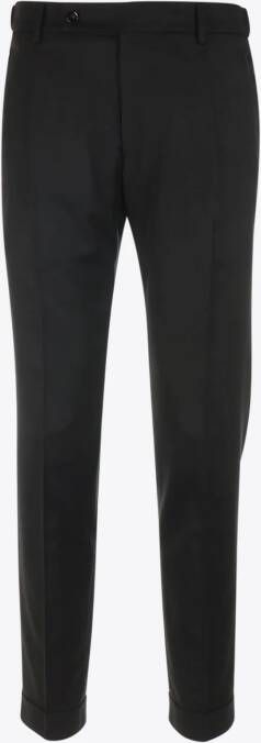 Berwich Broek Stof Zwart Flanel