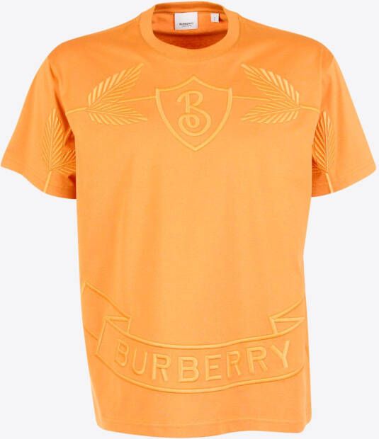 Burberry T-shirt Oranje Crest