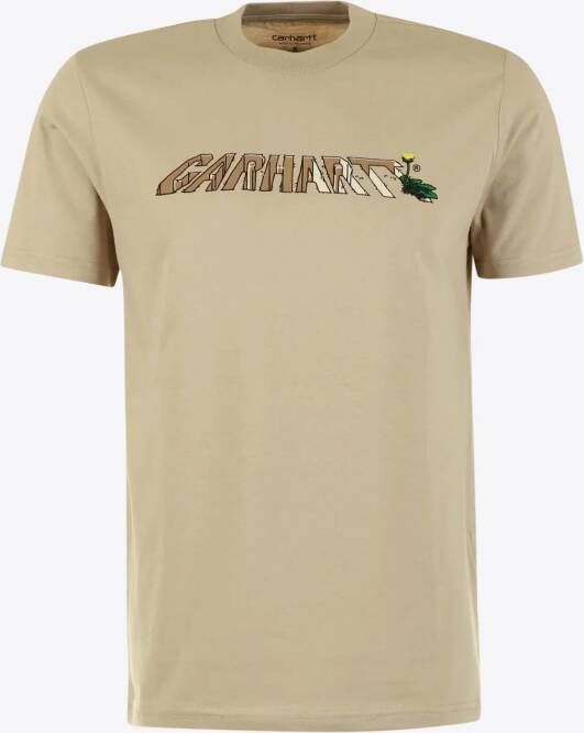 Carhartt Wip T-shirt Beige Print