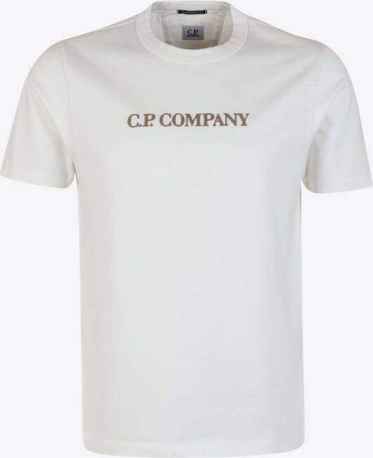 Cp Company T-shirt Ecru Logo