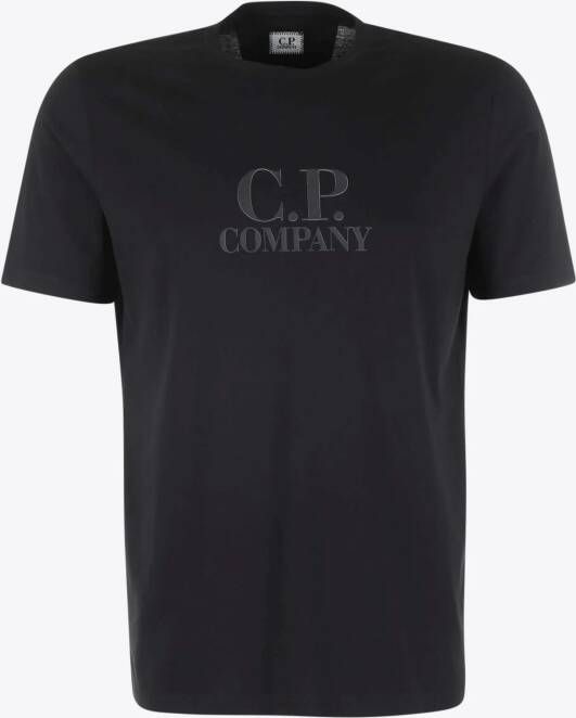 Cp Company T-shirt Zwart Logo