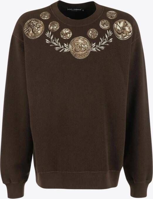 Dolce & Gabbana Sweater Bruin Coins