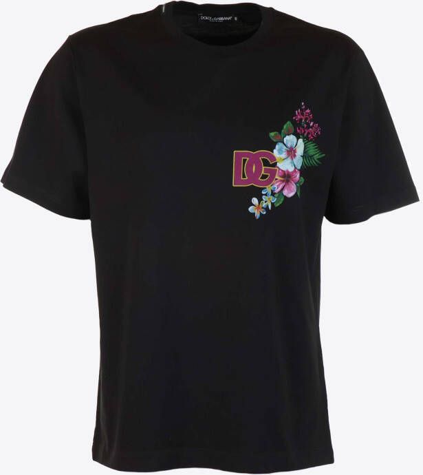 Dolce & Gabbana T-shirt Zwart Hawai
