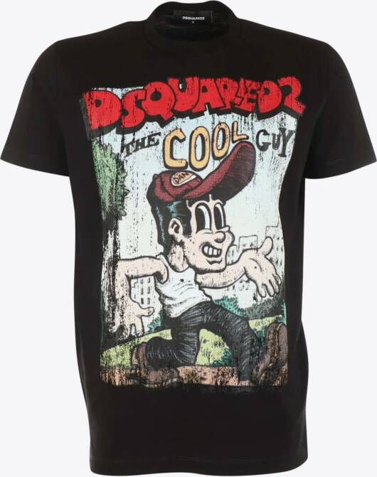 Dsquared² T-shirt Zwart Boys