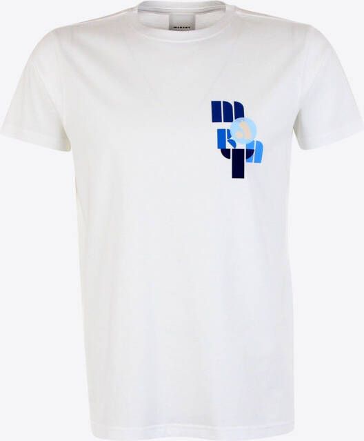 Marant T-shirt Wit Logo