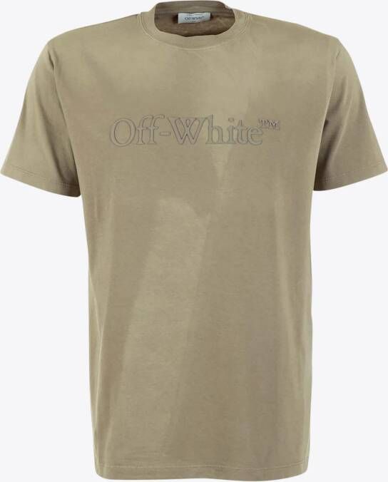 Off-white T-shirt Beige Wash
