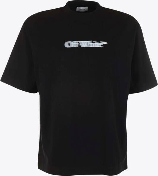 Off-white T-shirt Zwart Logo Boxy