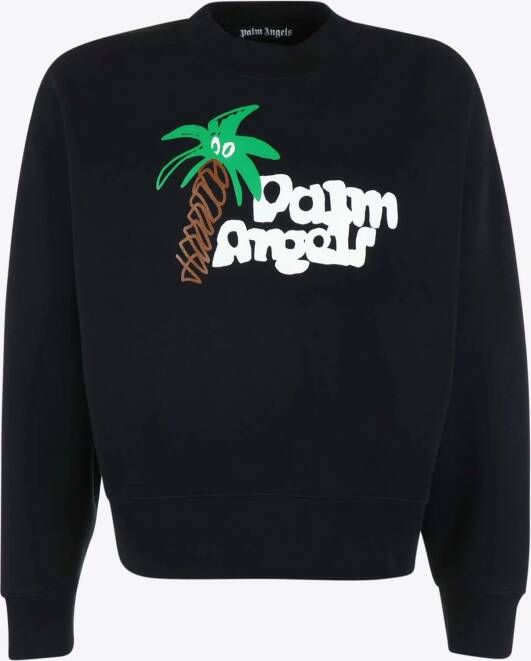 Palm Angels Sweater Zwart Print