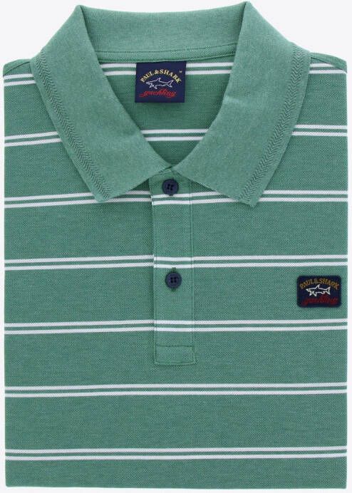 Paul & Shark Polo Groen Streep