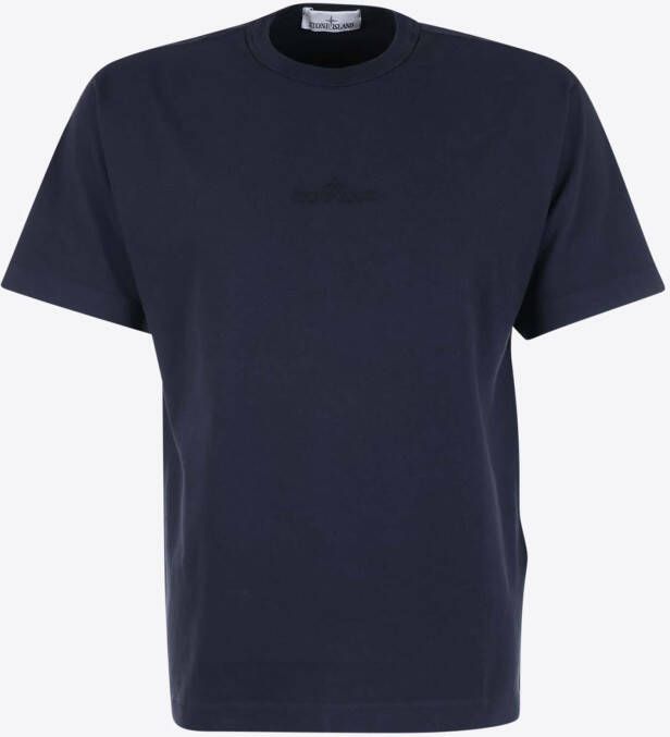Stone Island T-shirt Blauw Boxy