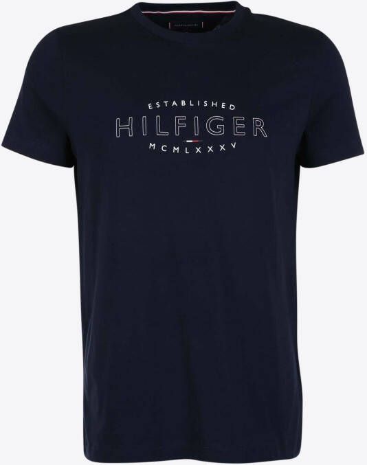 Tommy Hilfiger T-shirt Blauw Print